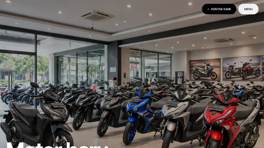 Motorcycle Dealer — A unit page with instalment simulation and credit application.