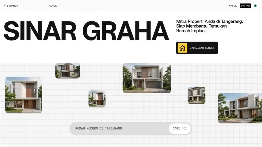 Property Agency — A unit listing with prices and status that change as stock moves.