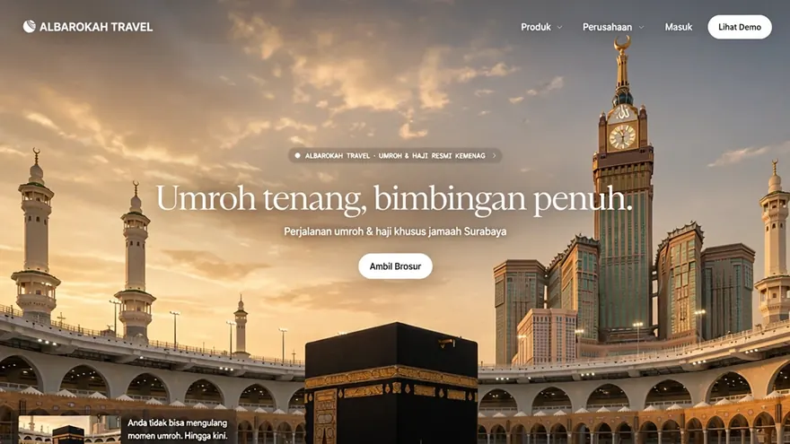 Umrah Travel — Departure packages with prices and schedules that change each season.