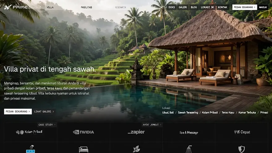 Villa & Homestay — One page for a private villa: photos, nightly rates, and how to book.