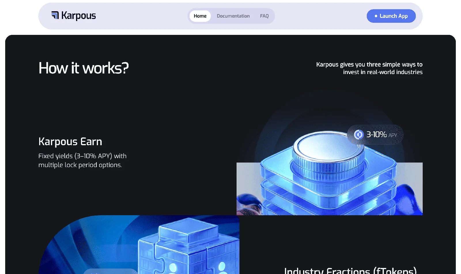 Karpous Company Website: How it works
